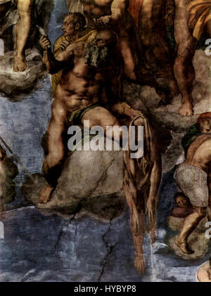 Michelangelo Buonarroti, il famoso artista rinascimentale italiano, è meglio conosciuto per i capolavori come la Cappella Sistina e il David. Il numero "007" può riferirsi a un lavoro specifico o a un numero di catalogo. Foto Stock