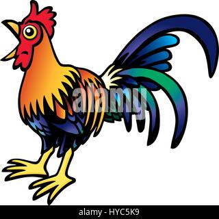 La Rooster. illustrazione vettoriale. Illustrazione Vettoriale