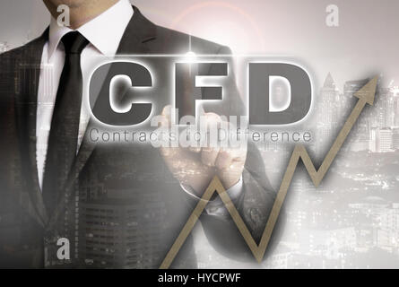 Cfd è rappresentato dal concetto di imprenditore. Foto Stock