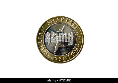 Insolita e speciale celebrazione due pound coin Foto Stock