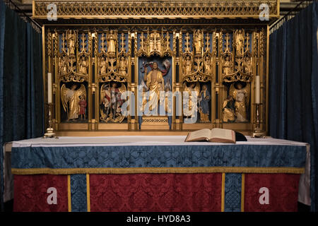 La Cappella di San Michele Arcangelo in Cattedrale di Salisbury Foto Stock