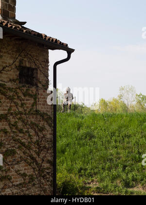 Salumi da re, il prosciutto crudo food festival tenutosi il 1 aprile sto a 3° 2017 in Antica Corte Pallavicina Relais, Polesine, Parma, Italia Foto Stock