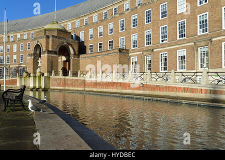 Il municipio o il Consiglio House, College Green, Bristol, Inghilterra Foto Stock