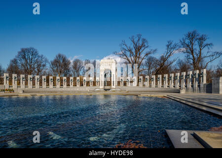 Il Memoriale della Seconda guerra mondiale - WASHINGTON, STATI UNITI D'AMERICA Foto Stock