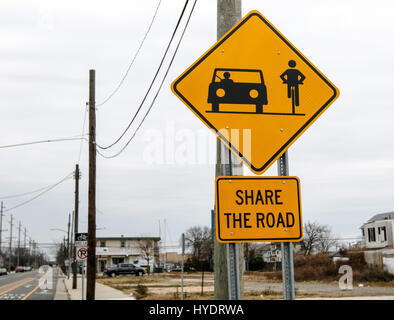 "La lepre la strada' segno. Foto Stock