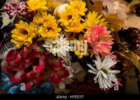 Decorativo inserzioni floreali Foto Stock