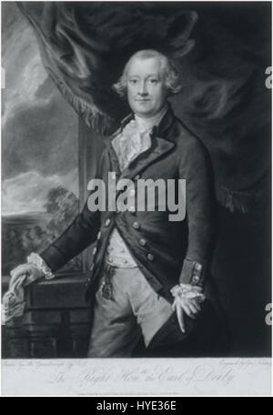 Edward Smith Stanley, XII conte di Derby (1775–1851), fu un influente aristocratico e politico britannico. Fu membro del Parlamento e fu coinvolto in varie questioni civili e politiche per tutta la sua vita, contribuendo alla storia politica britannica. Foto Stock