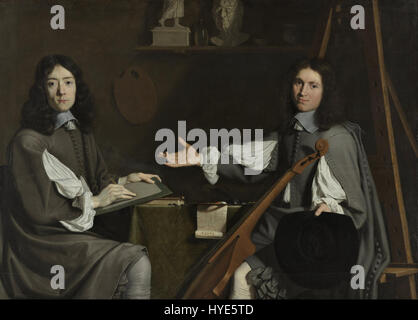 Jean Baptiste de Champaigne e Nicolas de Plattemontagne doppio ritratto di entrambi gli artisti Google Art Project Foto Stock