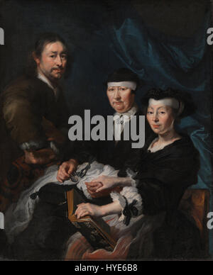 Karel van Mander iii l'artista con la sua famiglia Google Art Project Foto Stock