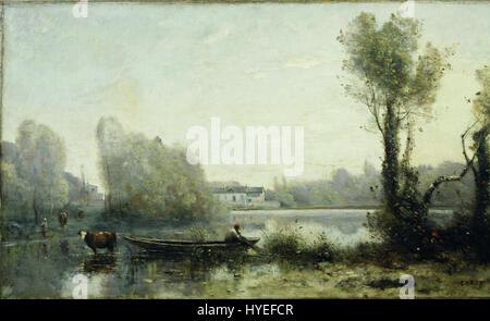 Jean Baptiste Camille Corot Ville d'Avray Foto Stock