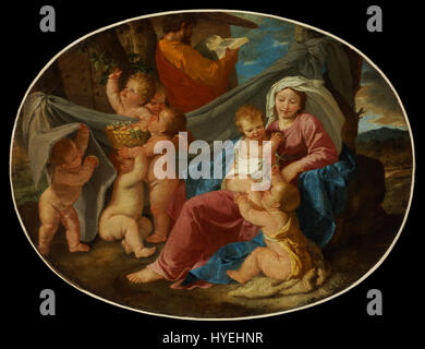 Nicolas Poussin il resto sulla fuga in Egitto Google Art Project Foto Stock