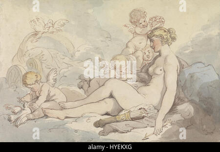 Thomas Rowlandson Venere coronata da Cupido Google Art Project Foto Stock