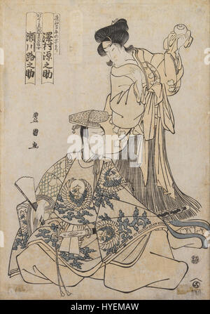 Utagawa Toyokuni attore Kabuki Segawa e Gennosove Google Art Project Foto Stock