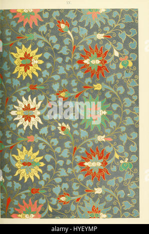 Owen Jones' *Examples of Chinese Ornament* (1867) è uno studio nel design ornamentale, incentrato sui motivi intricati e vibranti tipici dell'arte decorativa cinese. Il piatto dimostra l'esperienza di Jones nel colore e nel pattern nel design culturale. Foto Stock