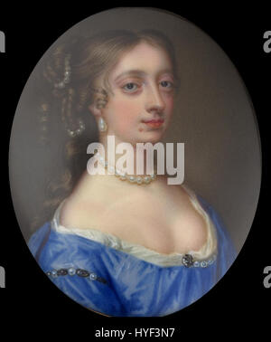 Un giovane chiamato Lady Henrietta Boyle da Christian Friedrich Zincke Foto Stock