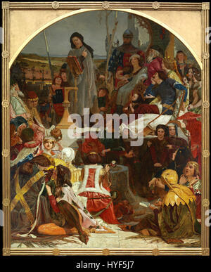 Ford Madox Brown Chaucer presso la corte di Edward III Google Art Project Foto Stock