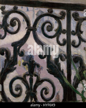 Gustave Caillebotte vista da un balcone Google Art Project Foto Stock