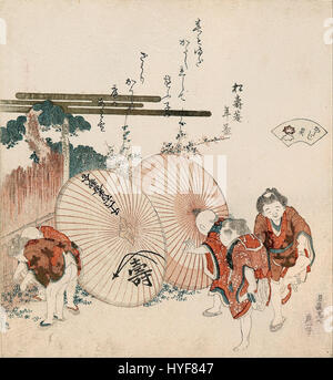 Katsushika Hokusai amore perduto shell (Katashigai) dalla serie "un guscio matching game con Genroku trentasei legate... Google Art Project Foto Stock