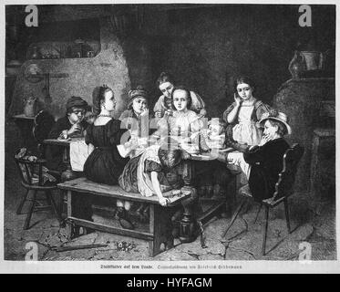 "Die Gartenlaube" è stata una popolare rivista illustrata tedesca pubblicata nel XIX secolo. Il numero del 1872 probabilmente conteneva articoli o illustrazioni focalizzati sulla cultura, l'arte e la società durante quell'epoca. Foto Stock