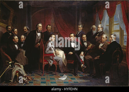 Christian Schussele Washington Irving e suoi amici letterati a Sunnyside Google Art Project Foto Stock