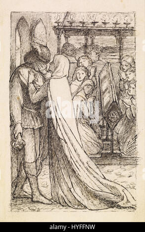 Dante Gabriel Rossetti del principe Corso Studio composizionale per 'dovreste avere pianse la sua ieri' Google Art Project Foto Stock