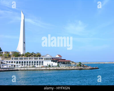 Memoriale per l'eroe city Sevastopol in downtown, Crimea, Ucraina Foto Stock