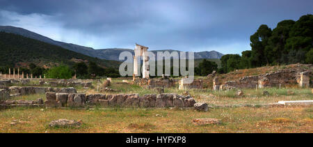 Panorama di Asclepeion, Epidauro, Grecia, PTI Foto Stock