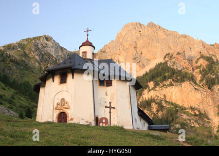 Francia, Savoie (73), Peisey-Nancroix, Chapelle des Vernettes // Francia, Savoie, Peisey Nancroix, cappella di Vernettes Foto Stock