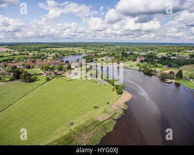 Immagini aeree di campagna inglese Foto Stock