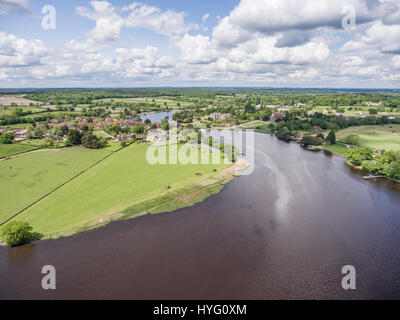 Immagini aeree di campagna inglese Foto Stock