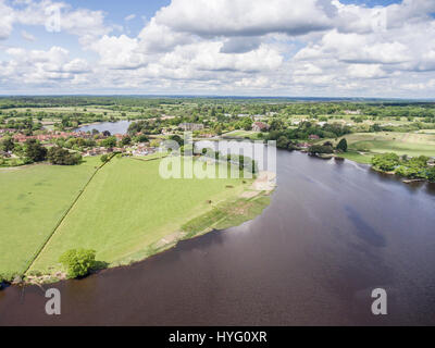 Immagini aeree di campagna inglese Foto Stock