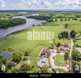 Immagini aeree di campagna inglese Foto Stock