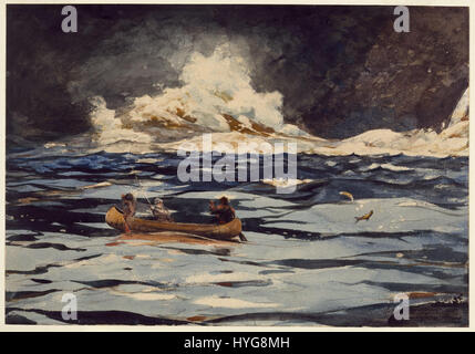 Winslow Homer sotto le cascate, il Grand scarico (1895) Foto Stock