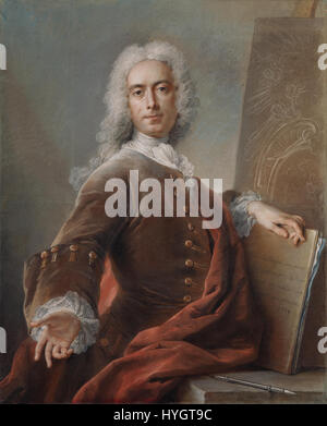 Charles Antoine Coypel Autoritratto 1734 Foto Stock