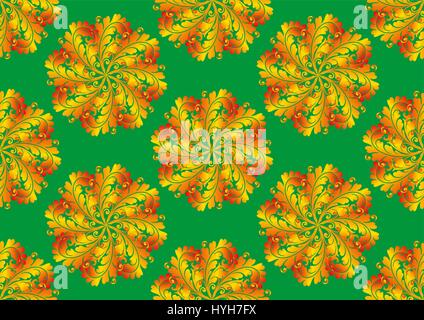 Oriental Pattern senza giunture Illustrazione Vettoriale