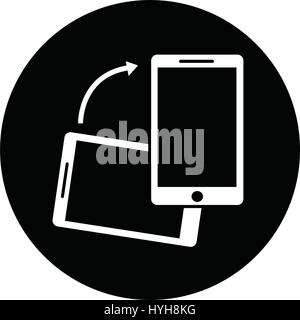 Mobile icona telefono Illustrazione Vettoriale