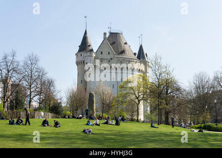 Porte de Halle edificio di Bruxelles Foto Stock