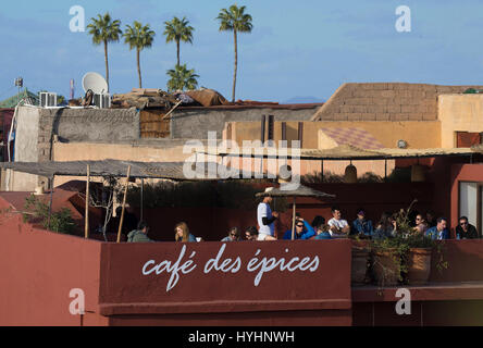 Marrakech: Café des épices Foto Stock