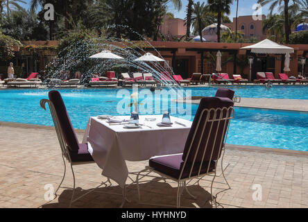 A Marrakech,Marocco: Es Saadi Resort & Hotel Foto Stock