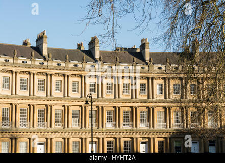 Bathstone terrazze a Bath, Inghilterra. Foto Stock