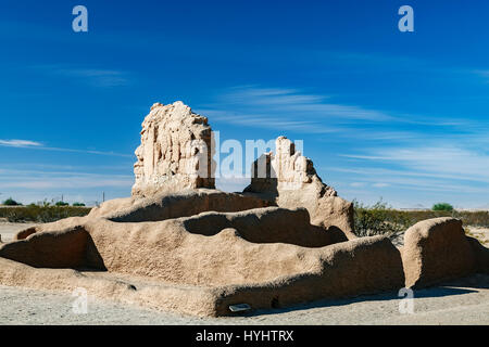 Rovine, Casa Grande Ruins National Monument, Arizona USA Foto Stock