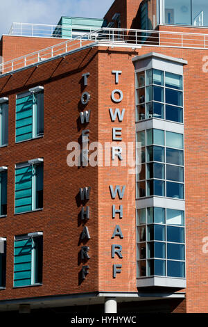 Wharf Tower edificio uffici, Bristol, Regno Unito Foto Stock