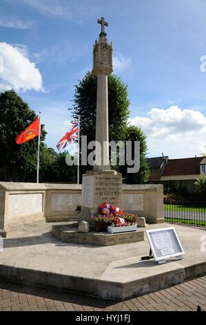 War Memorial, Chatteris, Cambridgeshire Foto Stock