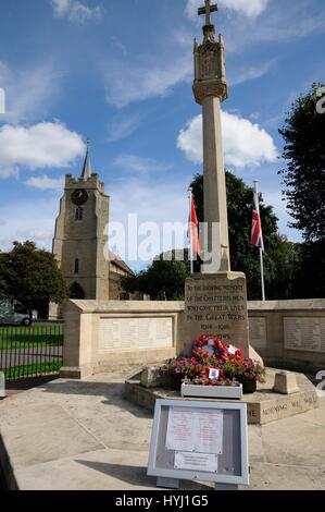 War Memorial, Chatteris, Cambridgeshire Foto Stock