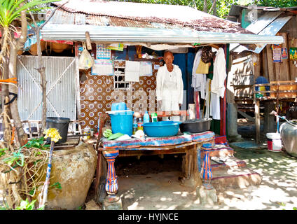 Oudong monastero Buddista in Kampong Speu Provincia Cambogia Foto Stock