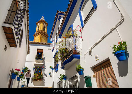 Chiesa. Iglesia de Nuestra Señora de los Remedios, Estepona. Malaga provincia Costa del Sol. Andalusia Spagna meridionale, Europa Foto Stock