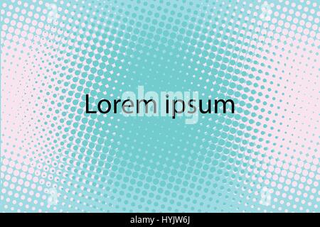 Lorem ipsum green abstract pop art sfondo rétro Illustrazione Vettoriale
