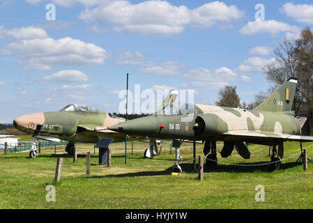 Fuori Uso militare Lockheed F-104 Starfighter belga di componente di aria Foto Stock