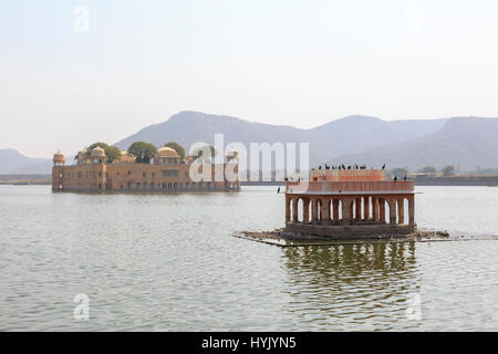 Jal Mahal der Wasserpalast, Jaipur, Rajasthan, Indien Foto Stock