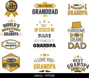 Isolato nonni preventivi su uno sfondo bianco. Illustrazione Vettoriale